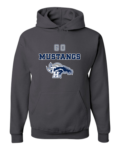 Trabuco Hills Mustangs Go Team Men's Premium Hoodie