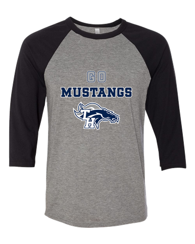 Trabuco Hills Mustangs Go Team Women's Baseball T-Shirt