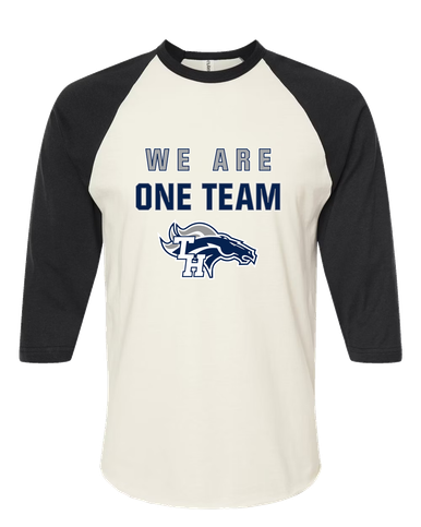 Trabuco Hills Mustangs We Are One Team Women's Baseball T-Shirt