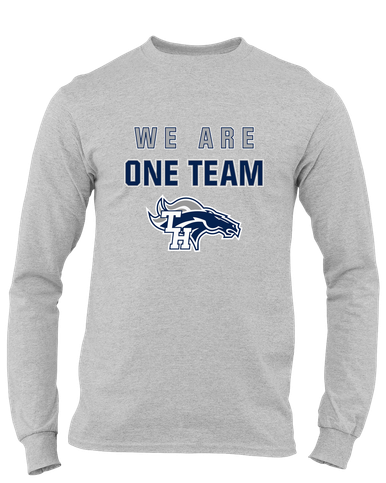 Trabuco Hills Mustangs We Are One Team Men's LS T-Shirt