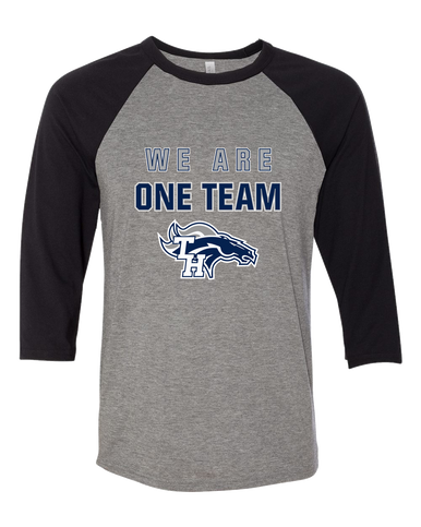 Trabuco Hills Mustangs We Are One Team Men's Baseball T-Shirt