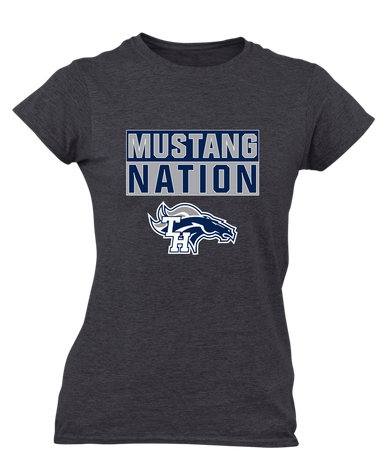 Trabuco Hills Mustangs Nation #1 Women's SS T-Shirt