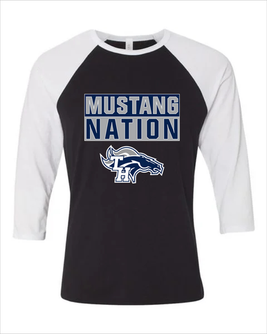 Trabuco Hills Mustangs Nation #1 Men's Baseball T-Shirt