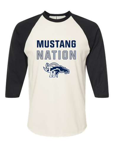 Trabuco Hills Mustangs Nation #2 Women's Baseball T-Shirt