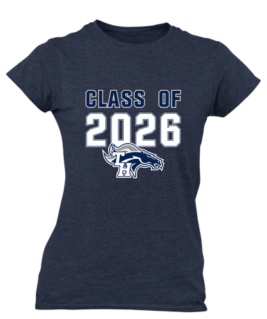 Trabuco Hills Mustangs Class of 2026 Women's Premium SS T-Shirt