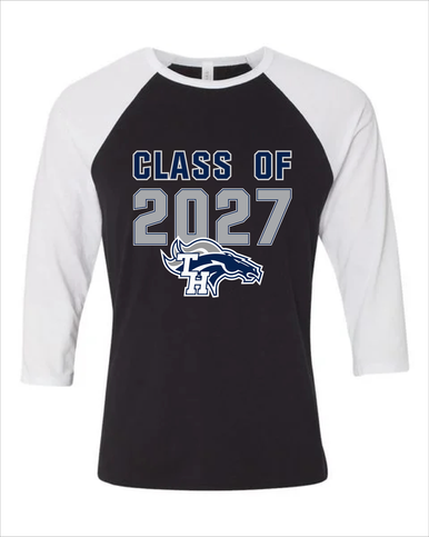Trabuco Hills Mustangs Class of 2027 Women's Baseball T-Shirt