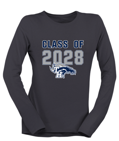 Trabuco Hills Mustangs Class of 2028 Women's LS T-Shirt