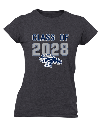 Trabuco Hills Mustangs Class of 2028 Women's SS T-Shirt