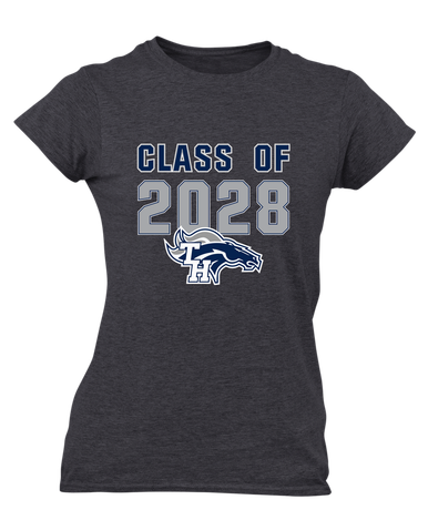 Trabuco Hills Mustangs Class of 2028 Women's Premium SS T-Shirt