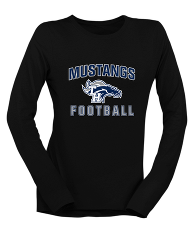 Trabuco Hills Mustangs Football #1 Women's Premium LS T-Shirt