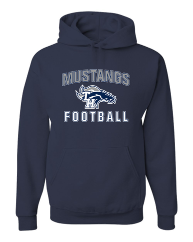 Trabuco Hills Mustangs Football #1 Men's Premium Hoodie
