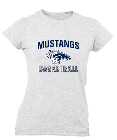 Trabuco Hills Mustangs Basketball #1 Women's SS T-Shirt