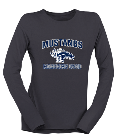 Trabuco Hills Mustangs Marching Band Women's Premium LS T-Shirt