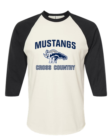 Trabuco Hills Mustangs Cross Country Women's Baseball T-Shirt