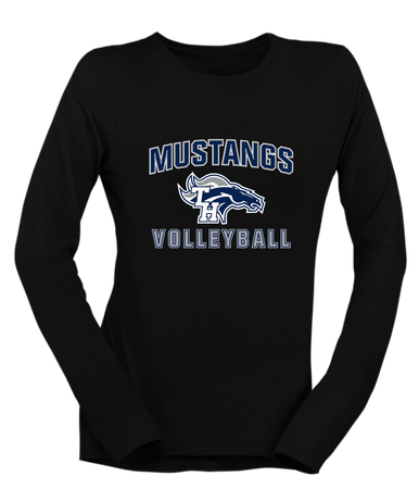 Trabuco Hills Mustangs Volleyball Women's Premium LS T-Shirt