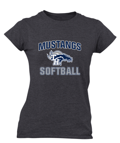 Trabuco Hills Mustangs Softball #1 Women's Premium SS T-Shirt