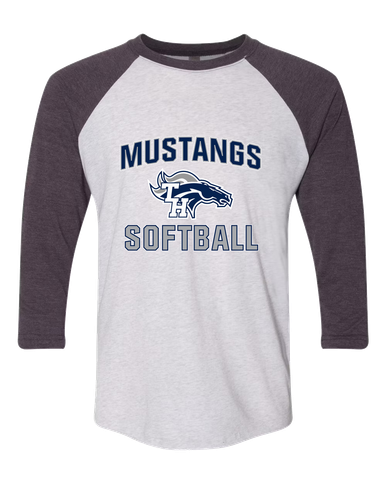 Trabuco Hills Mustangs Softball #1 Women's Baseball T-Shirt