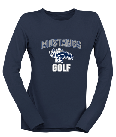 Trabuco Hills Mustangs Golf Women's Premium LS T-Shirt