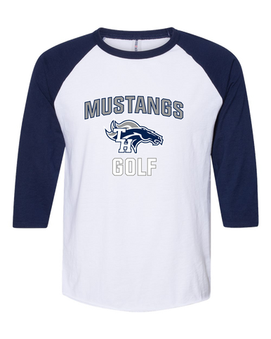 Trabuco Hills Mustangs Golf Women's Baseball T-Shirt
