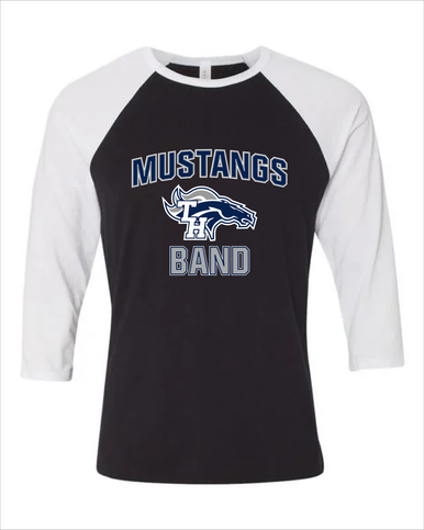 Trabuco Hills Mustangs Band # 1 Women's Baseball T-Shirt