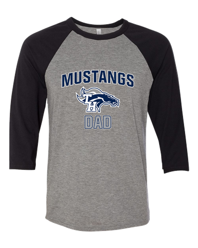 Trabuco Hills Mustangs Dad Men's Baseball T-Shirt