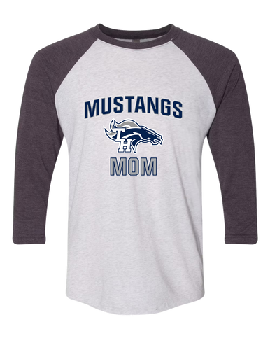 Trabuco Hills Mustangs Mom Women's Baseball T-Shirt