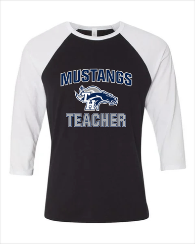 Trabuco Hills Mustangs Teacher Men's Baseball T-Shirt