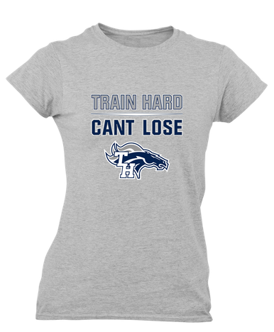 Trabuco Hills Mustangs Train Hard, Can't Lose Women's Premium SS T-Shirt