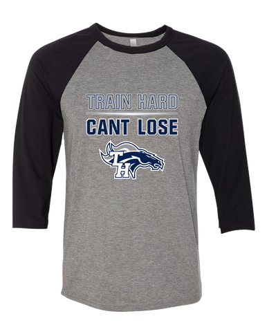 Trabuco Hills Mustangs Train Hard, Can't Lose Women's Baseball T-Shirt