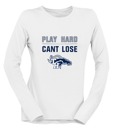 Trabuco Hills Mustangs Play Hard, Can't Lose Women's Premium LS T-Shirt