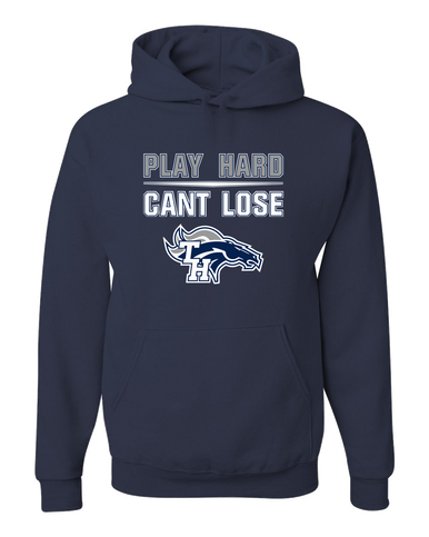 Trabuco Hills Mustangs Play Hard, Can't Lose Men's Premium Hoodie