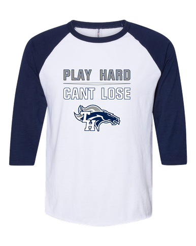 Trabuco Hills Mustangs Play Hard, Can't Lose Men's Baseball T-Shirt