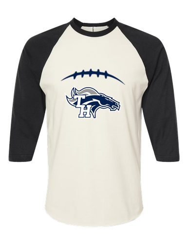 Trabuco Hills Mustangs Football #2 Women's Baseball T-Shirt
