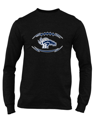 Trabuco Hills Mustangs Football #3 Men's LS T-Shirt