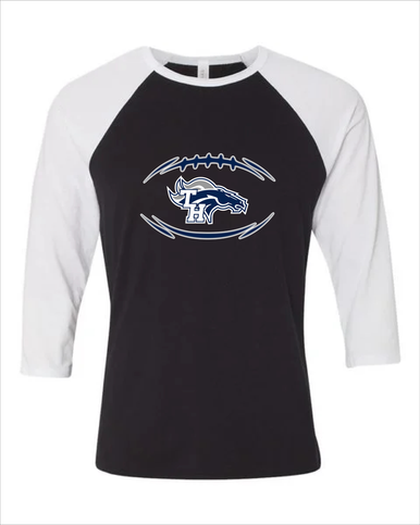 Trabuco Hills Mustangs Football #3 Men's Baseball T-Shirt