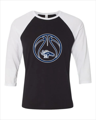 Trabuco Hills Mustangs Basketball #2 Women's Baseball T-Shirt