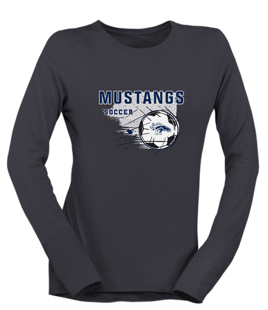 Trabuco Hills Mustangs Soccer #2 Women's Premium LS T-Shirt