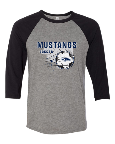 Trabuco Hills Mustangs Soccer #2 Men's Baseball T-Shirt