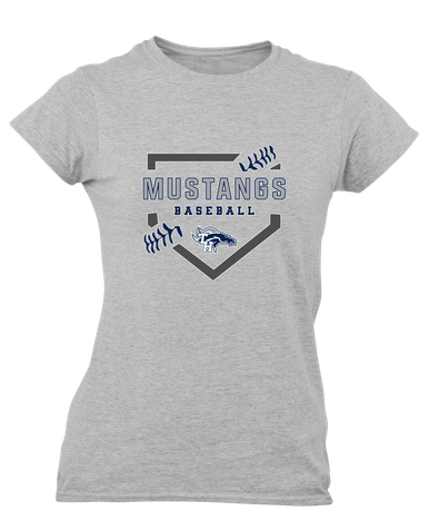 Trabuco Hills Mustangs Baseball #2 Women's Premium SS T-Shirt