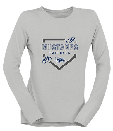 Trabuco Hills Mustangs Baseball #2 Women's Premium LS T-Shirt