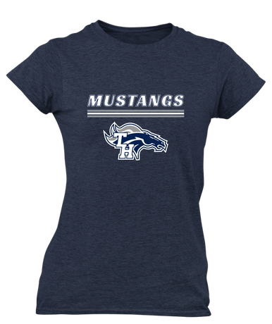 Trabuco Hills Mustangs Mascot #8 Women's SS T-Shirt