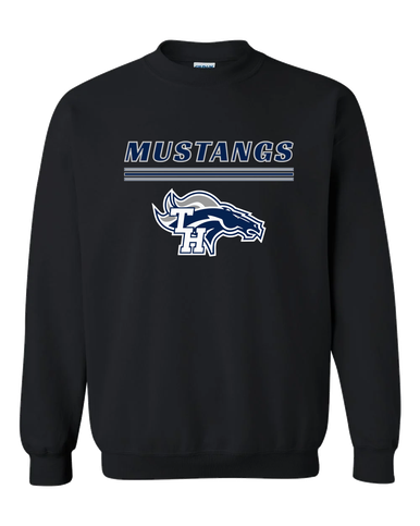 Trabuco Hills Mustangs Mascot #8 Men's Sweatshirt