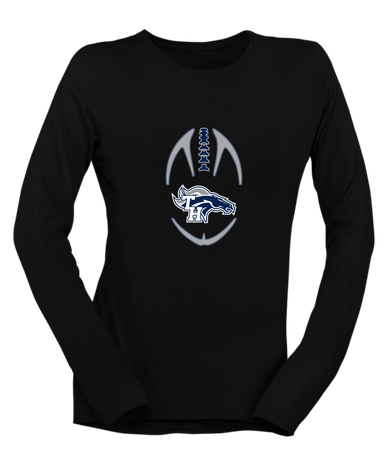 Trabuco Hills Mustangs Football #4 Women's LS T-Shirt