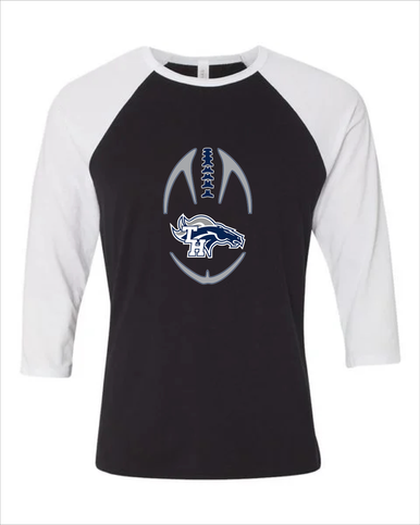 Trabuco Hills Mustangs Football #4 Women's Baseball T-Shirt