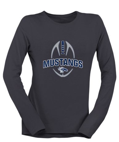 Trabuco Hills Mustangs Football #5 Women's LS T-Shirt