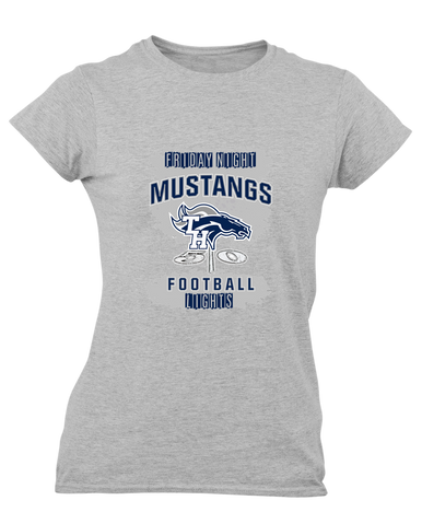 Trabuco Hills Mustangs Football #6 Women's SS T-Shirt