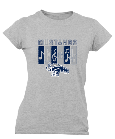 Trabuco Hills Mustangs Band # 2 Women's SS T-Shirt