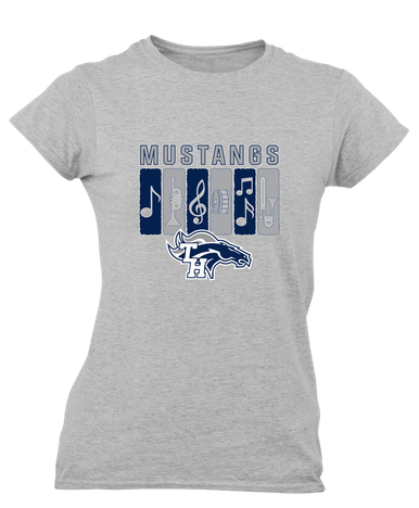 Trabuco Hills Mustangs Band # 2 Women's Premium SS T-Shirt