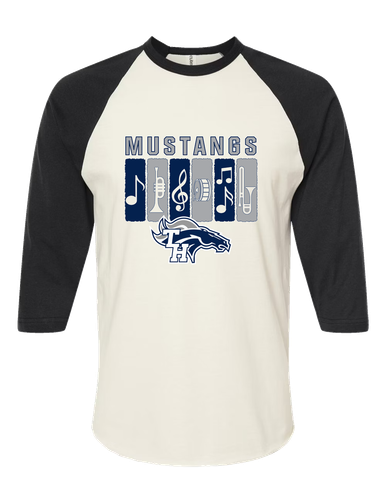Trabuco Hills Mustangs Band # 2 Men's Baseball T-Shirt