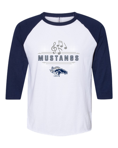 Trabuco Hills Mustangs Band # 3 Men's Baseball T-Shirt